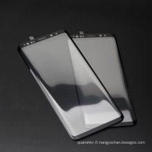 Protecteur d&#39;écran liquide nano incurvé par usine en gros 3D, protecteur d&#39;écran facile d&#39;installer de verre trempé pour Samsung s9